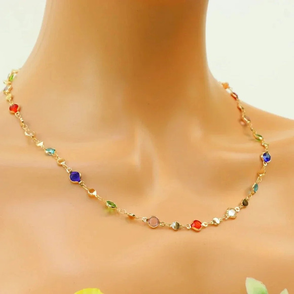 Minimalist Necklace, Sleek & Modern Design, Women’s Fashion, YC110464-N - Picture 6 of 10